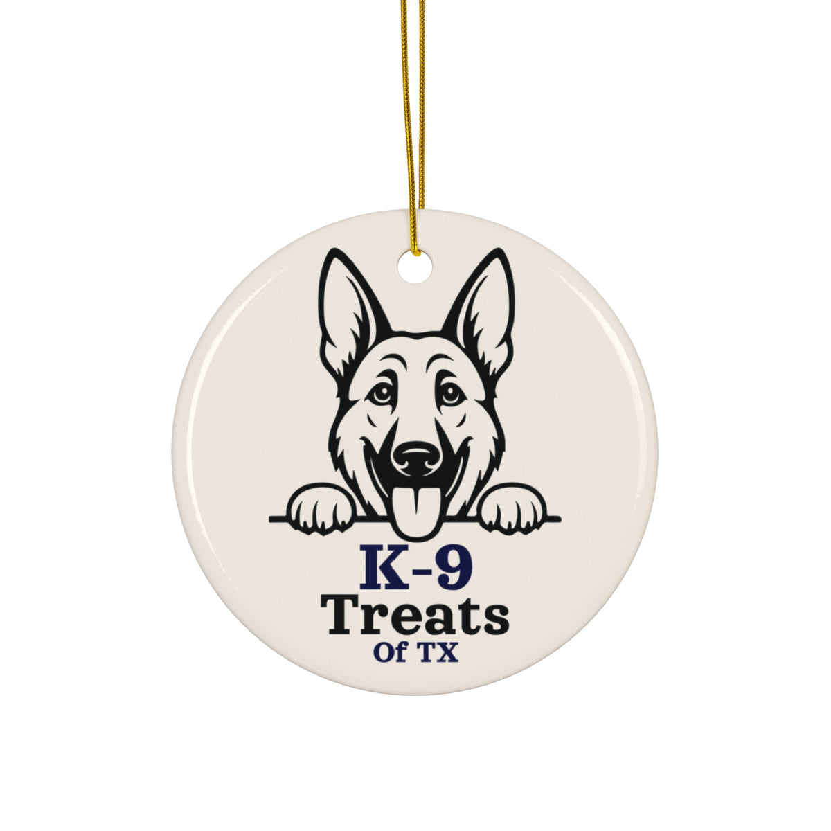 K-9 Treats of TX Ceramic Ornament