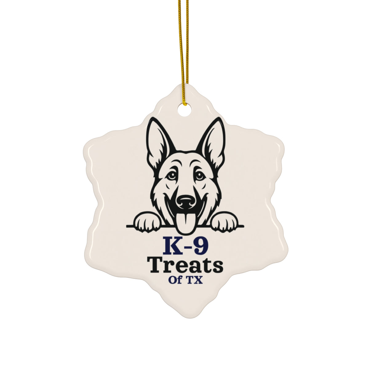 K-9 Treats of TX Ceramic Ornament