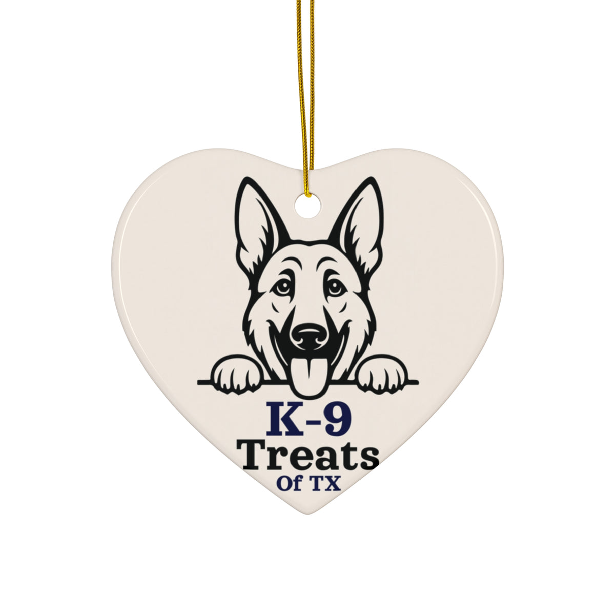 K-9 Treats of TX Ceramic Ornament
