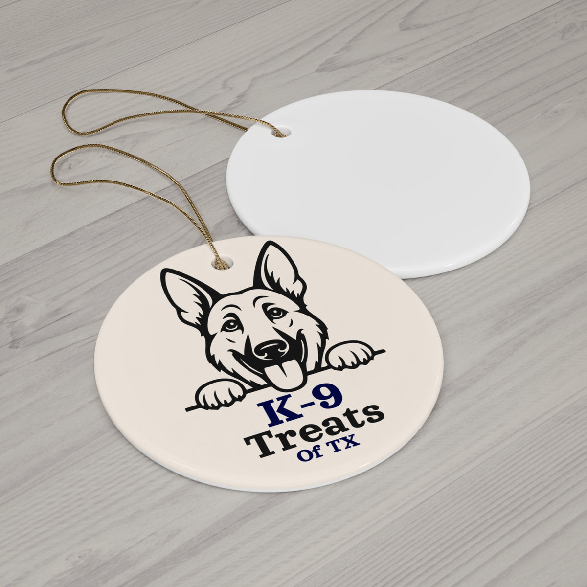 K-9 Treats of TX Ceramic Ornament