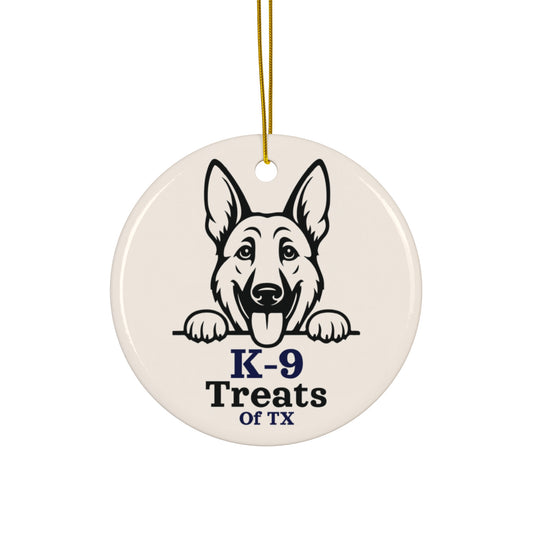 K-9 Treats of TX Ceramic Ornament