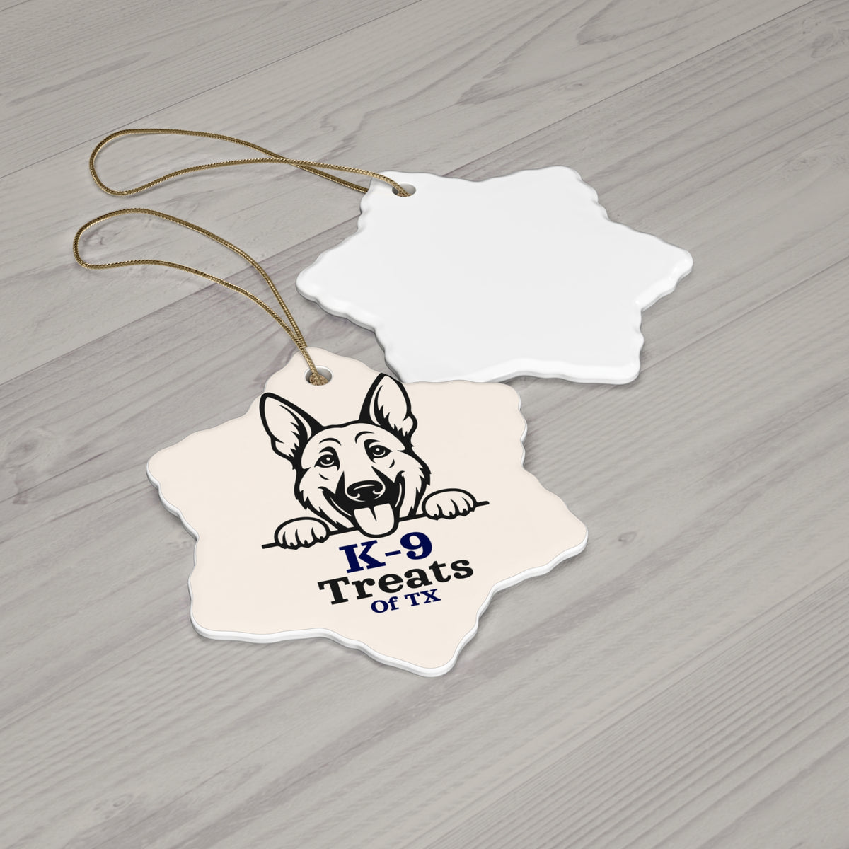 K-9 Treats of TX Ceramic Ornament